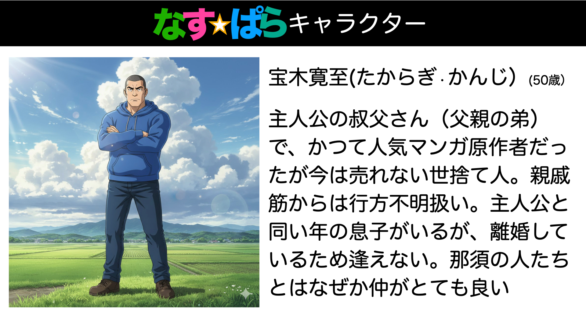 宝木寛至 キャラクター紹介